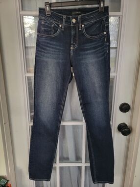 Women's SILVER JEANS CO. Dark Wash Stretch Slim Jeans - Blue